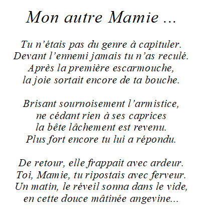 Mon autre Mamie...